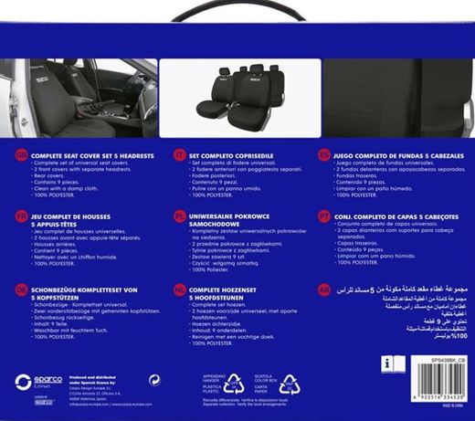 JUEGO DE FUNDAS DE ASIENTO STRADA PARA COCHE SPARCO