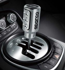 POMMEAU DE LEVIER DE VITESSE SPARCO RACING CHROMÉ POUR VOITURES