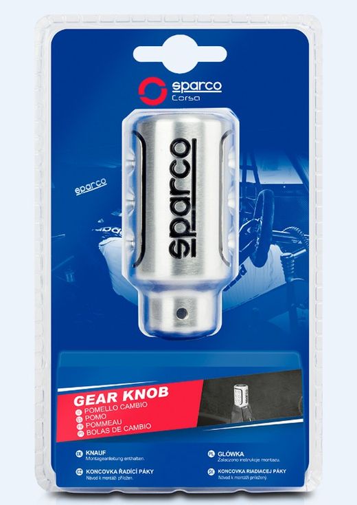 POMMEAU DE VOITURE SPARCO RACING GRIS