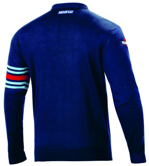 COTTON RACING ROUND NECK SWEATSHIRT