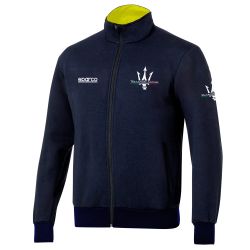 SUDADERA FULL ZIP MASERATI X SPARCO