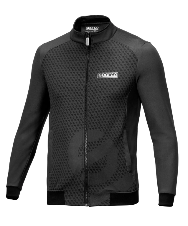 SUDADERA SPARCO FULL ZIP SUBLY L / Azul