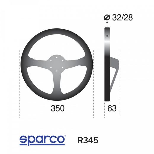 VOLANTE SPARCO R345
